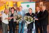 v.l.n.r.; Klazien Vermeer (Wijnacademie): Simonette Lock en Ruben Knijnenburg (docente en leerling R v.l.n.r.; Klazien Vermeer (Wijnacademie): Simonette Lock en Ruben Knijnenburg (docente en leerling R